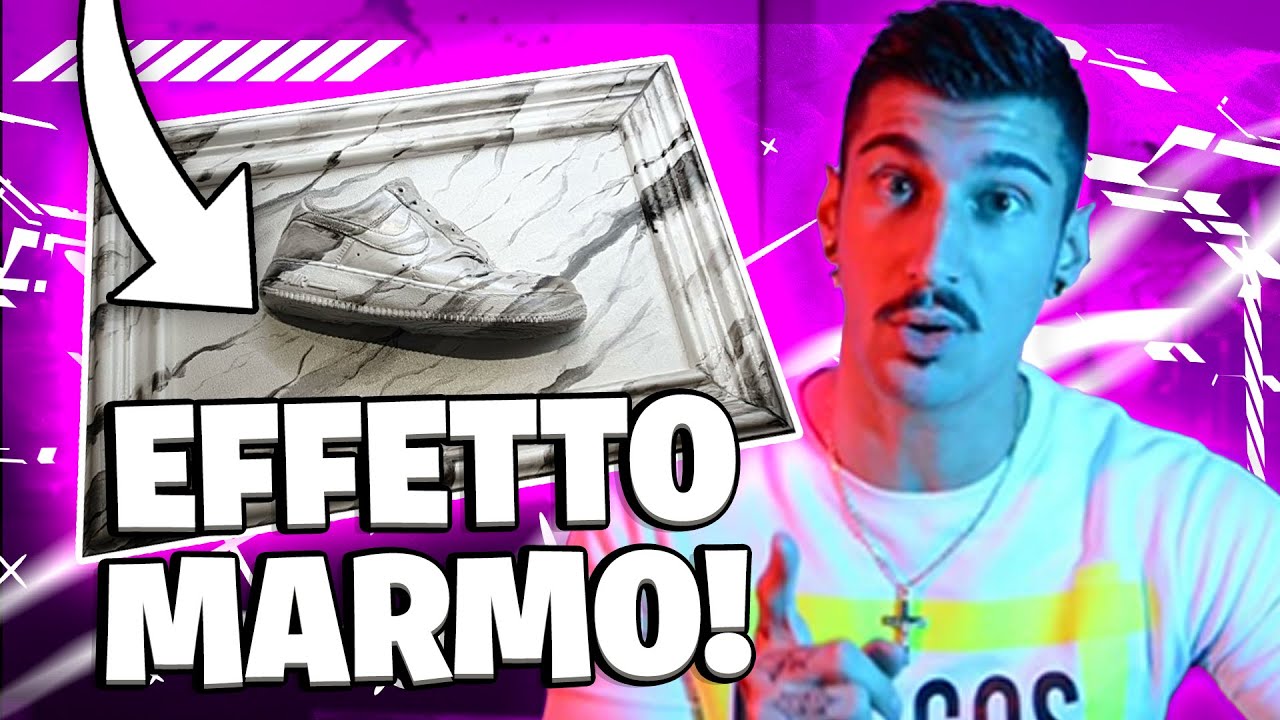 HOW TO PAINT MARBLE !! - DIPINGERE IL FINTO MARMO