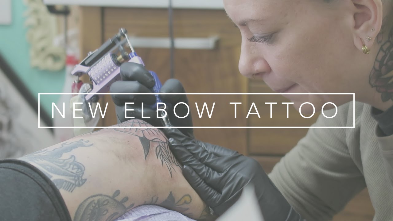 Getting My Elbow Tattooed By Ashley Love
