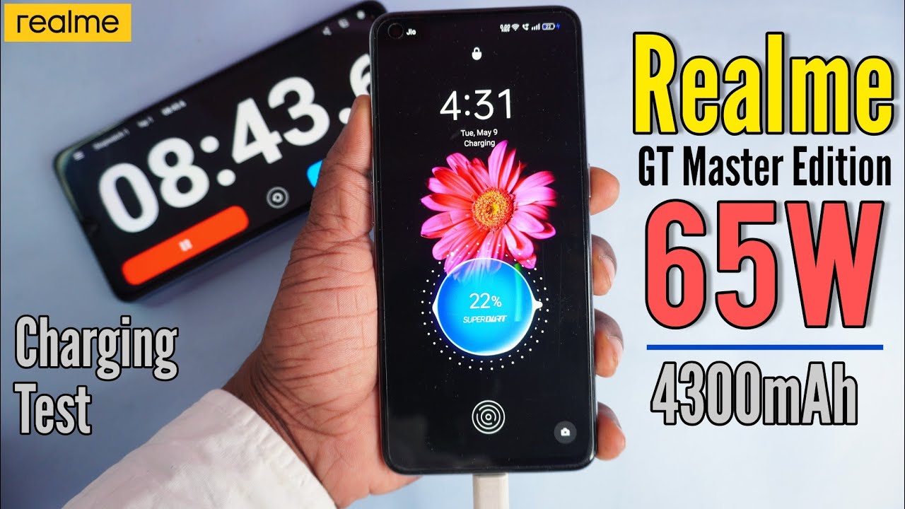 Realme GT Master Edition Charging Test ⚡ | 65W Charger | 4300mAh Battery 🔋