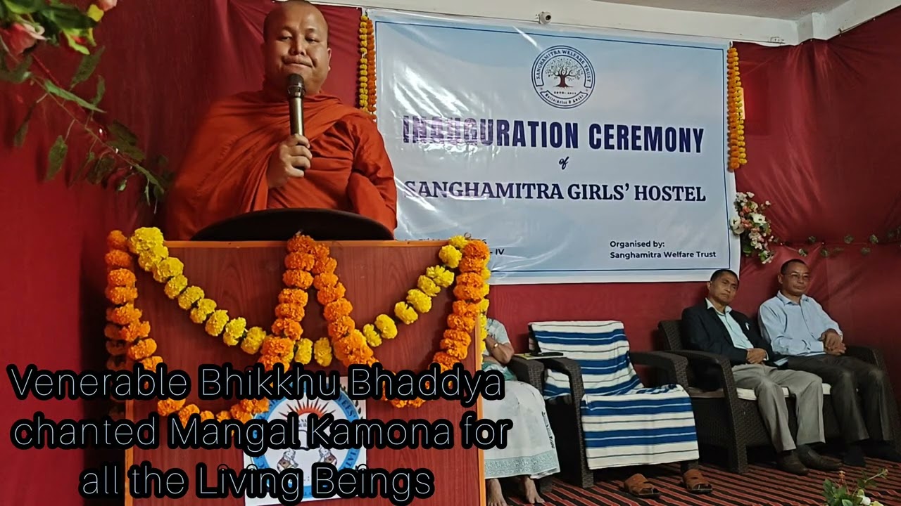 Ven. Bhaddya bhante chanted Mangal Kamona #viral#