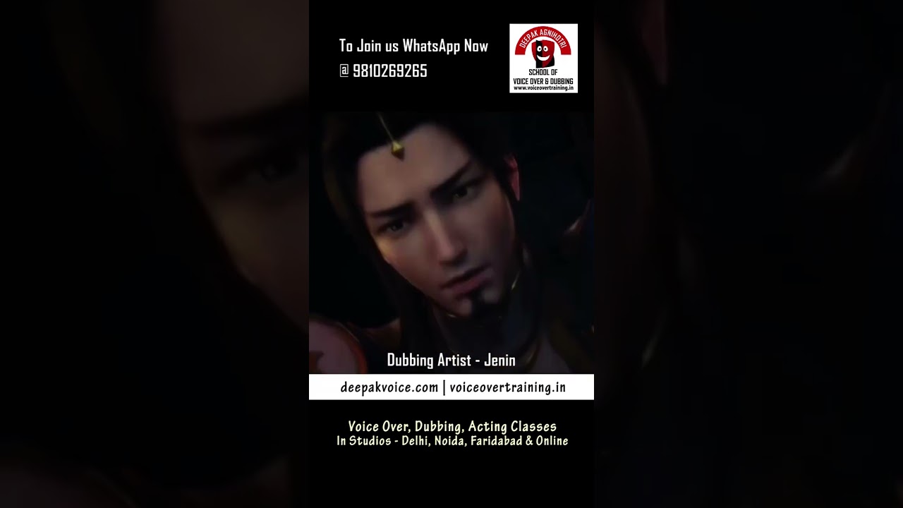 Start Dubbing Like a Pro!🎙️Join Voice Over Training | Studio + Online @ deepakvoice.com Delhi NCR