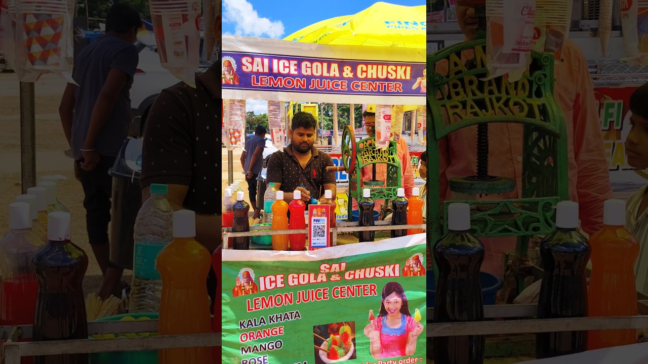 🍧GOLA& CHUSKI MAKING। ₹20/-#fastfoodfiesta