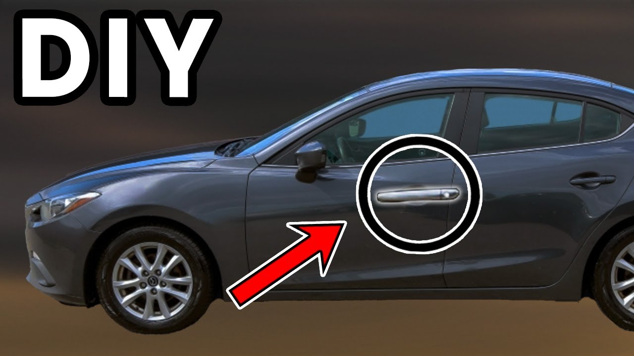 Снятие ручки передней двери Mazda 3 2014&ndash;2018 своими руками | Как снять ручку двери Mazda 3