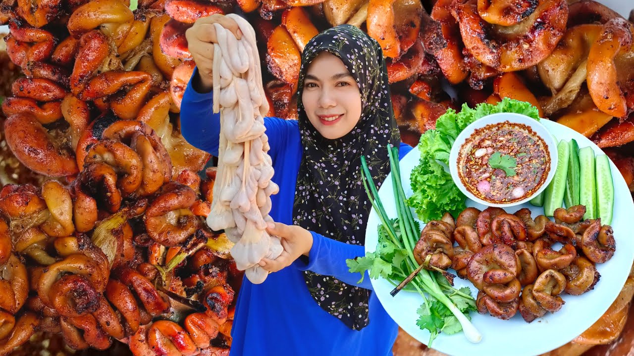 Perut muda lembu bakar gini sedap sekali || cara bakar perut muda lembu