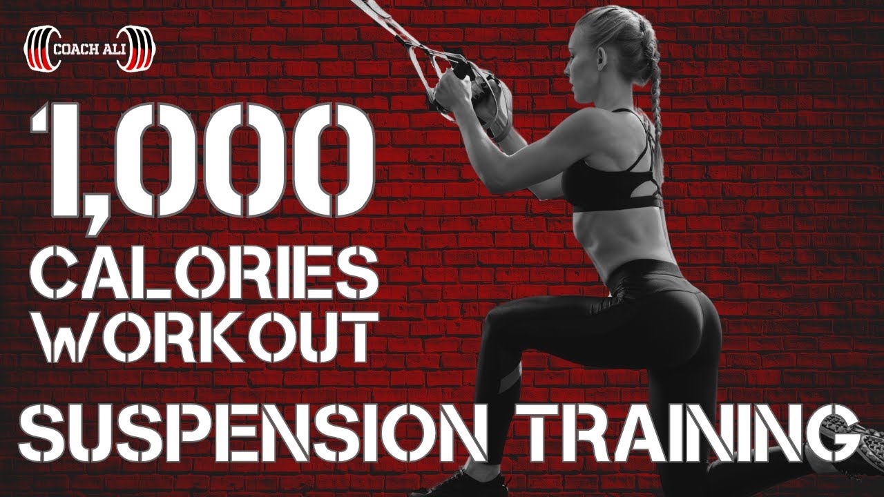 1000 Calories SUSPENSION Training Workout using either The Bow | TRX Training | RIP:60