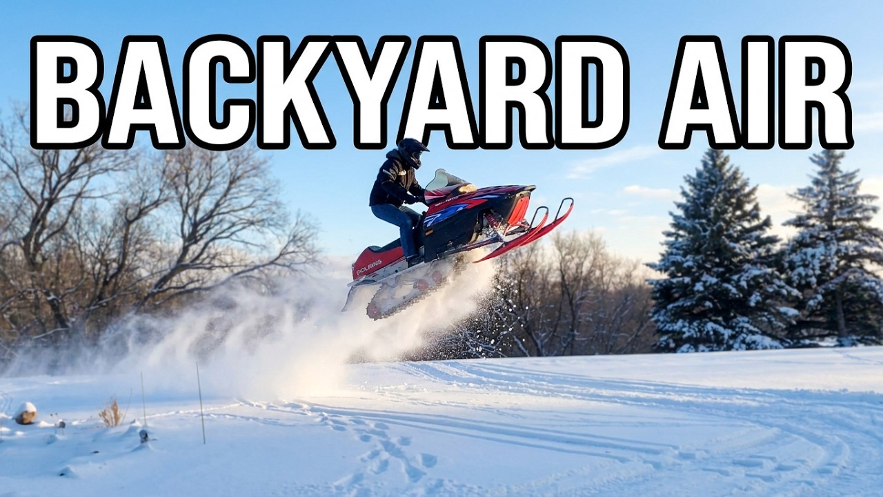 Sled Jumping in my Backyard