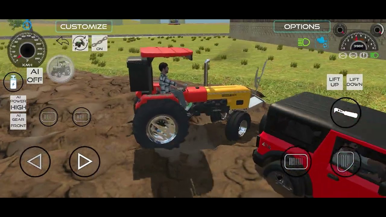 Thar or Fortuner car or tractor buri tarah fas gay ￼