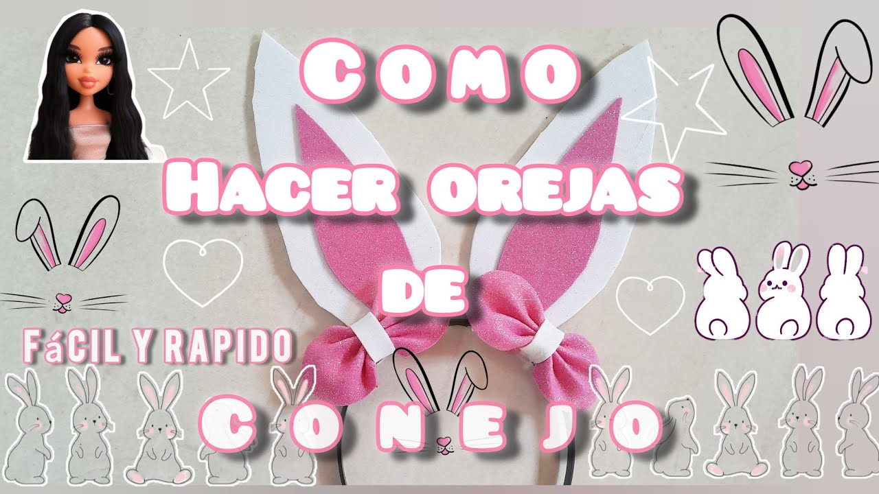 Como Hacer Orejas de Conejo Fácil y Rápido | Nery Dairem