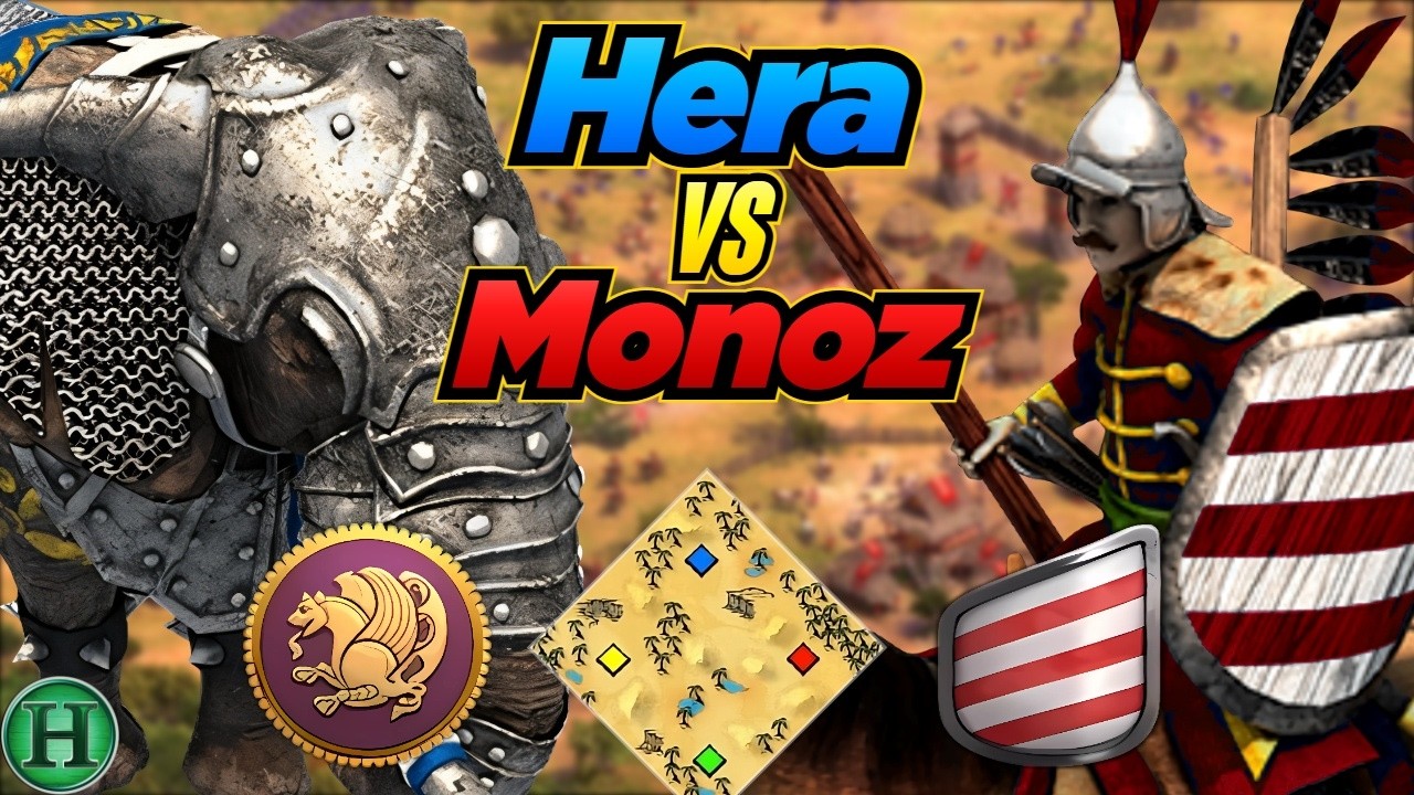 Persians vs Magyars | 1v1 Arabia | vs Monoz | AoE2