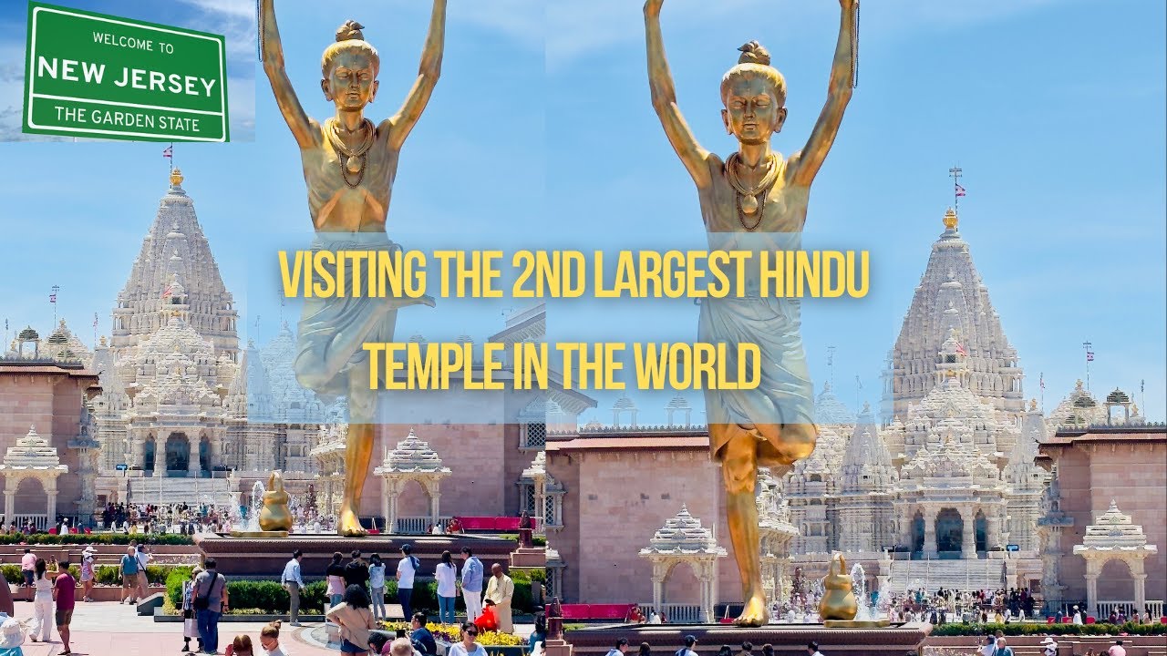 Visiting the largest Hindu Temple in The USA BAPS Shri Swaminarayan (2nd in the world)