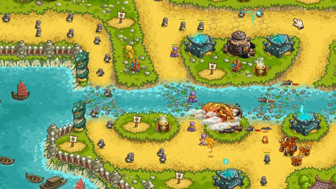 Kingdom Rush ReVengeance - The Dragon King's Lair Iron (Impossible)