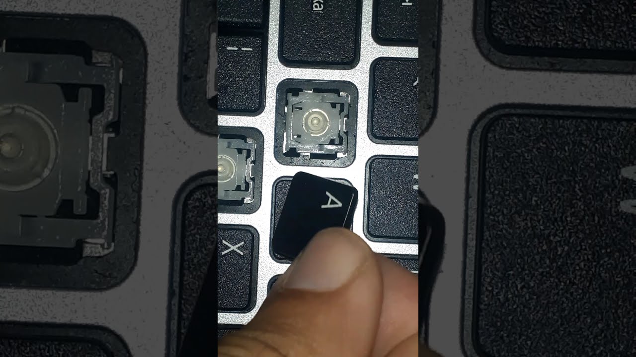 Como consertar borrachinha/membrana da tecla do teclado do notebook. (Resolvido)!