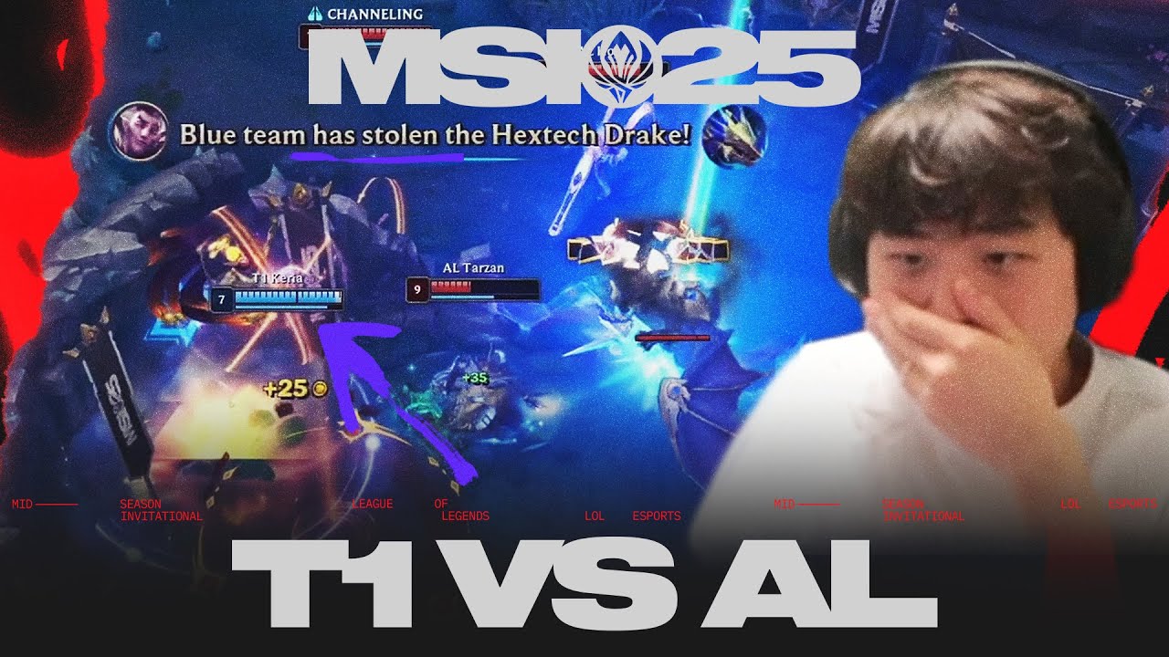 팬들의 마음을 강타한 (매우 아픔) T1이 결승으로 향합니다  l T1 vs AL l 2025 MSI