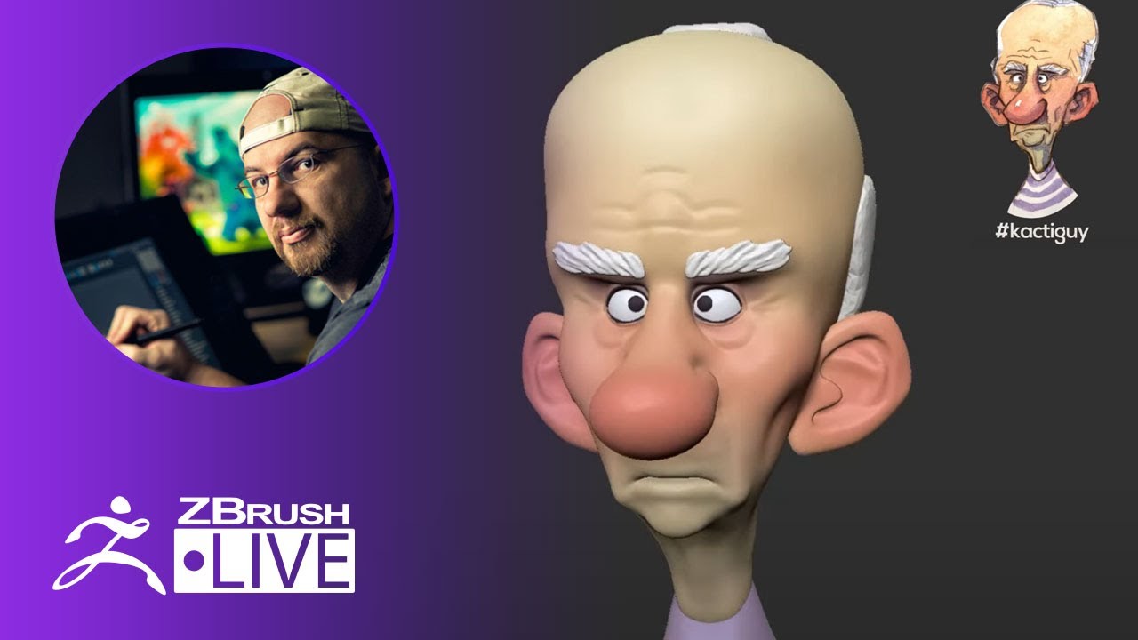 Sculpting Stylized Characters: Old Man Character - Shane Olson - ZBrush 2021.5