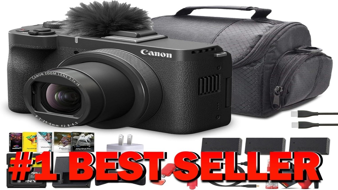 Canon PowerShot V1 4K Vlogging Camera (6390C001) 1 Inch Sensor Flip - B0F8RDKLFD
