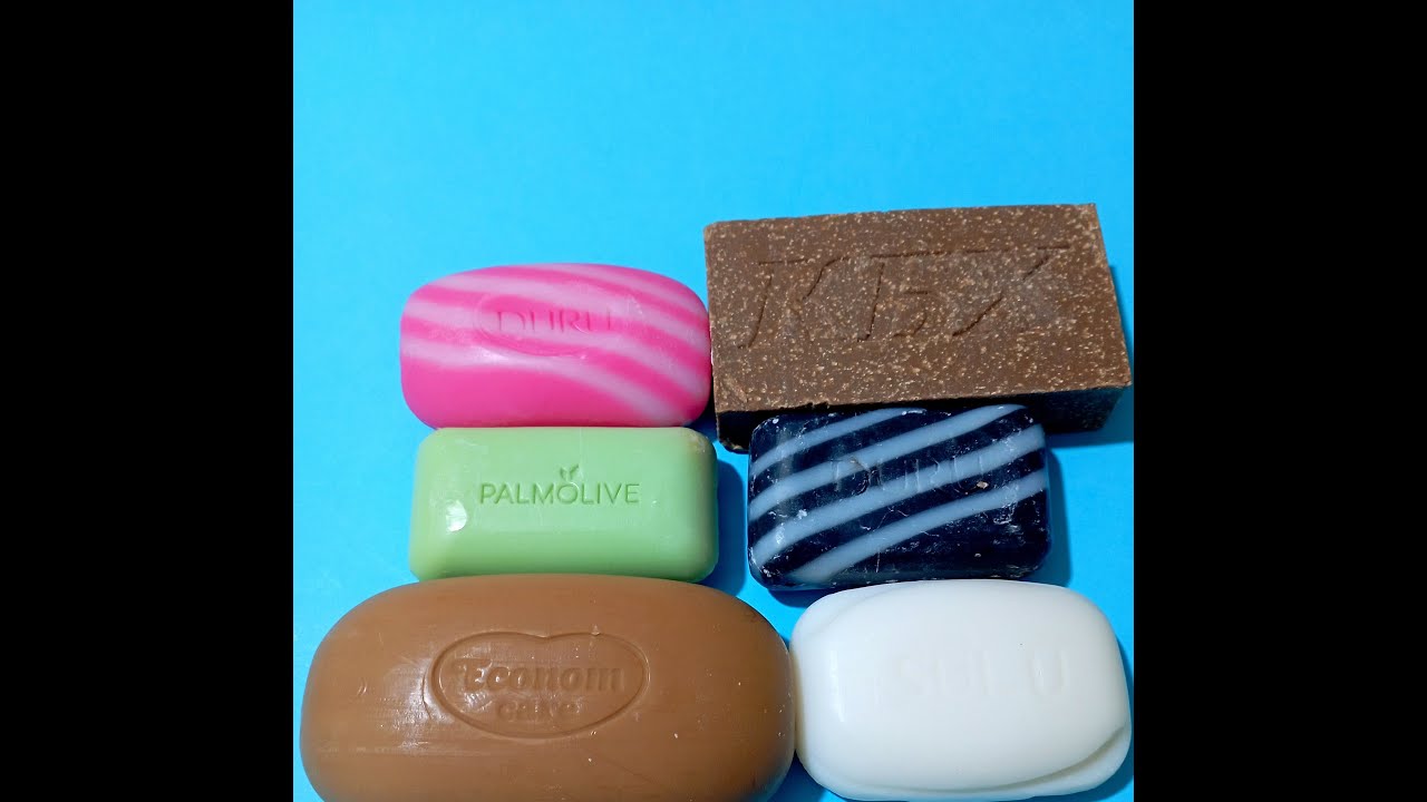 ASMR cutting dry colorful soap.резка сухого разноцветного мыло.