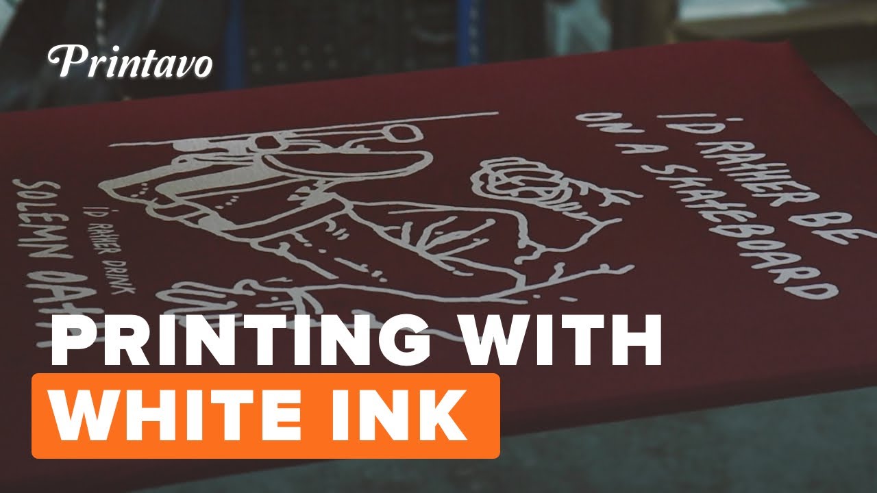 How to Screen Print With White Ink