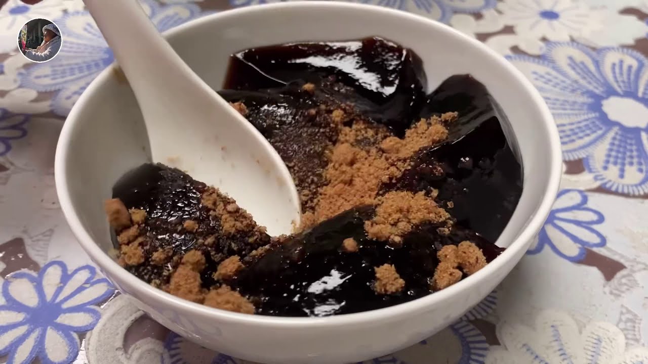 เฉาก๊วย โบราณ 草粿 ทำกินเองไม่ยากอย่างที่คิด เพียงใส่สิ่งนี้ลงไป
