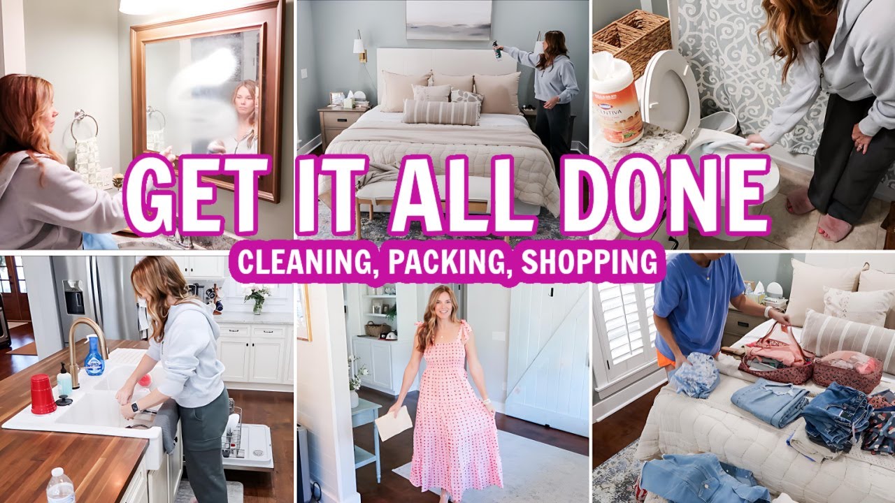 STAY-AT-HOME MOM SPEED CLEAN WITH ME BEFORE SPRING BREAK