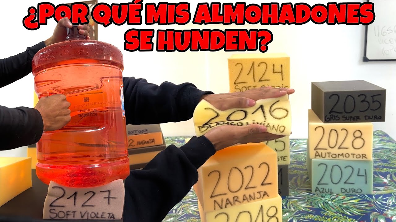 TIPOS DE GOMA ESPUMA, QUE NO TE ENGA&Ntilde;EN/ DIFERENTES DENSIDADES &iquest;CUAL ME CONVIENE?🤔