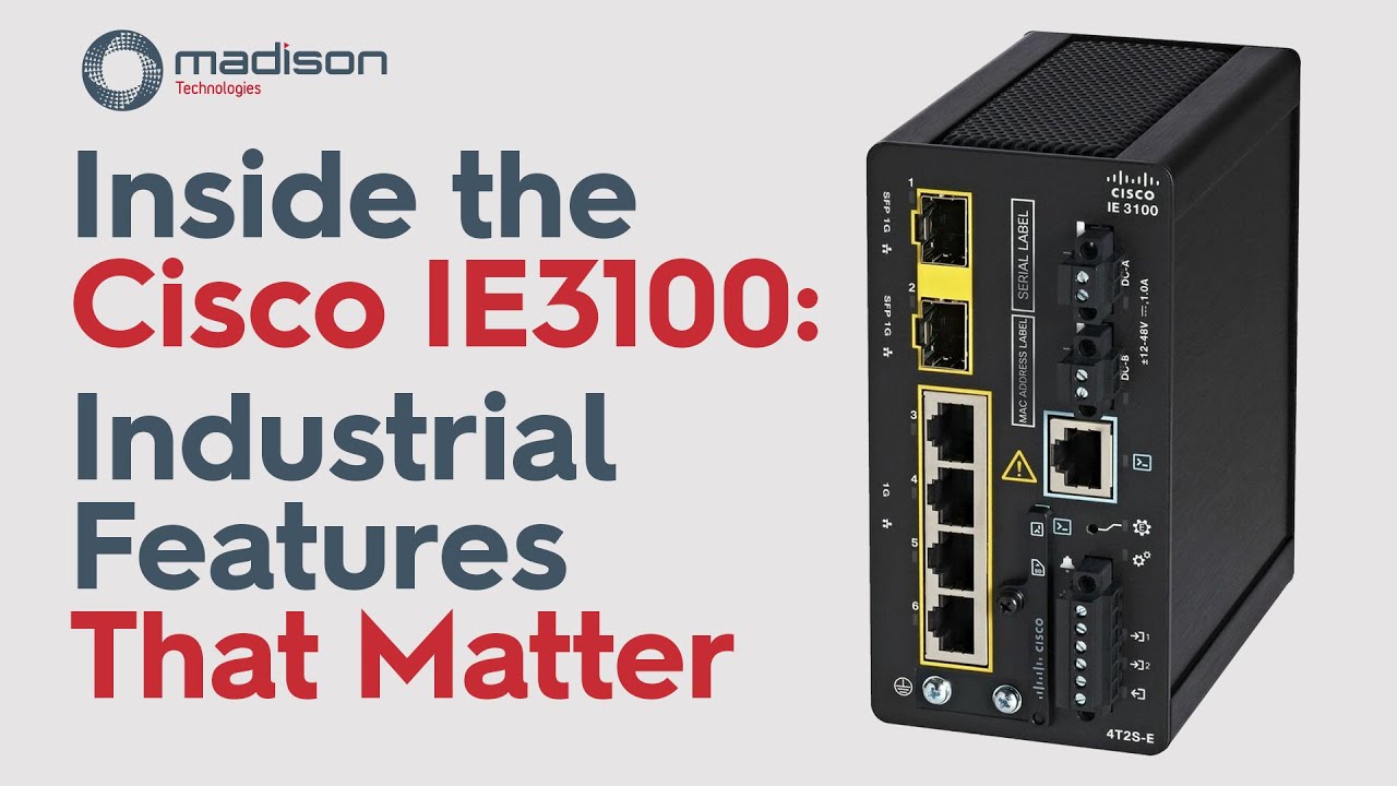 Inside the Cisco IE3100: Industrial Features That Matter - PoE, Voltage Boosting, PROFINET and more.
