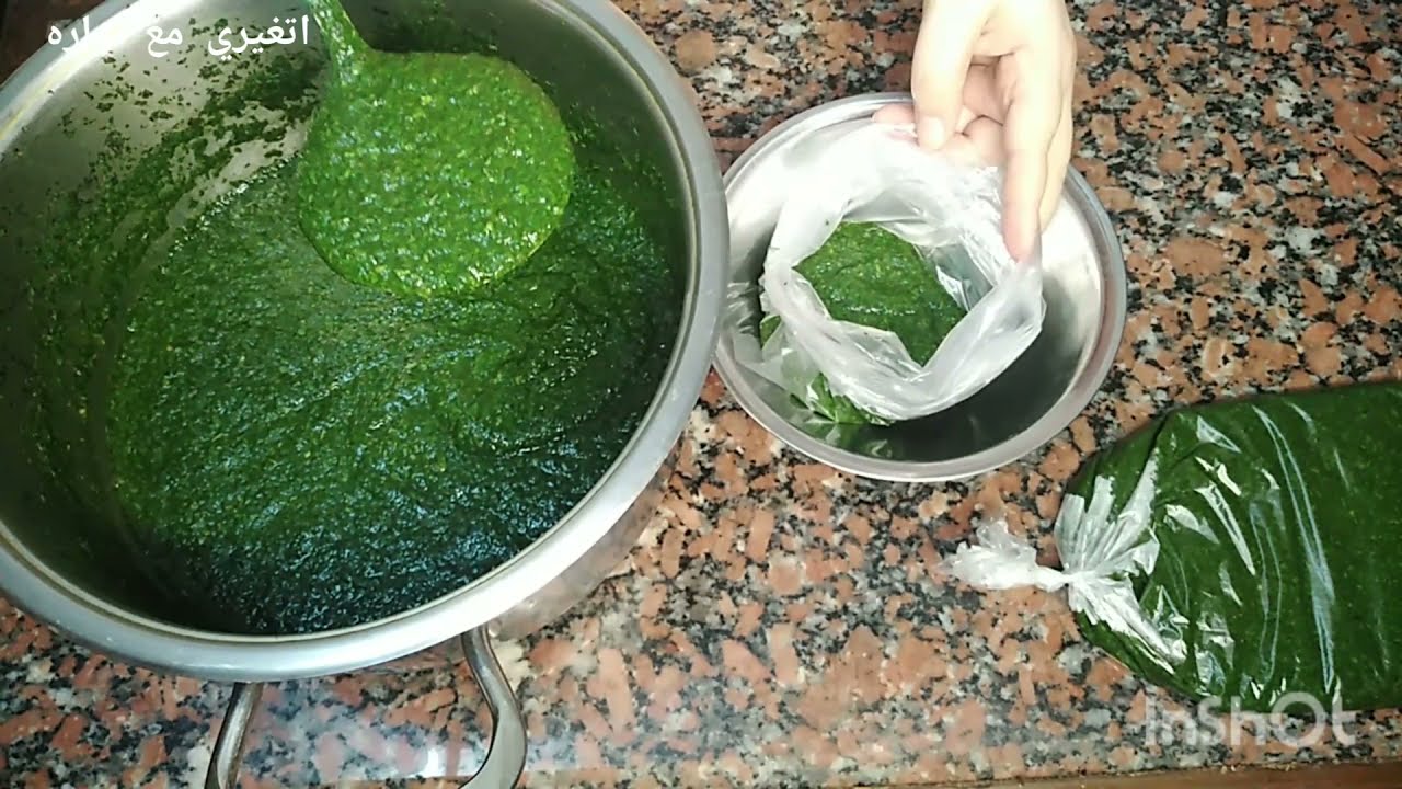 تخزين الملوخيه من السنه للسنه خضراء زي الطازه بالظبط😍😍