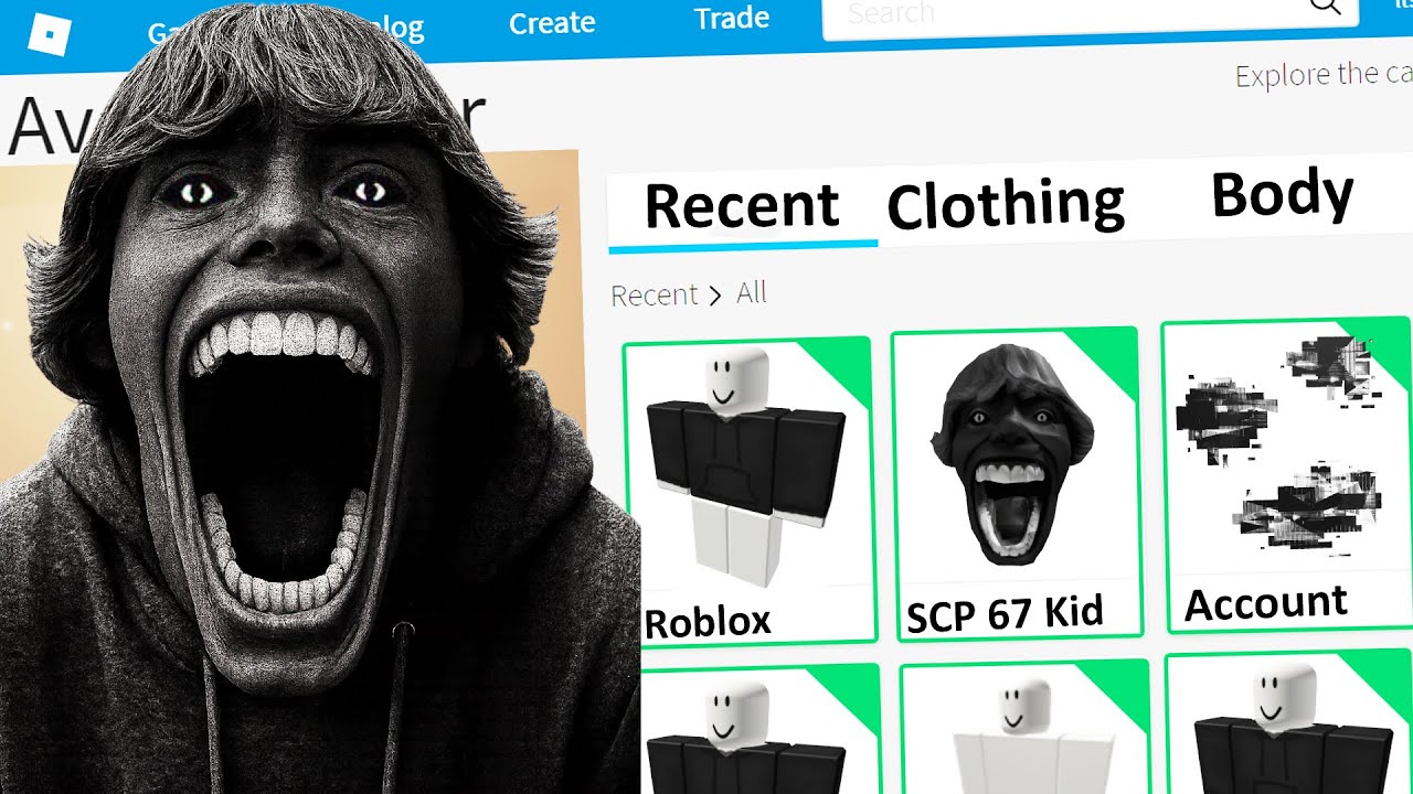 СОЗДАНИЕ АККАУНТА SCP 67 KID В ROBLOX