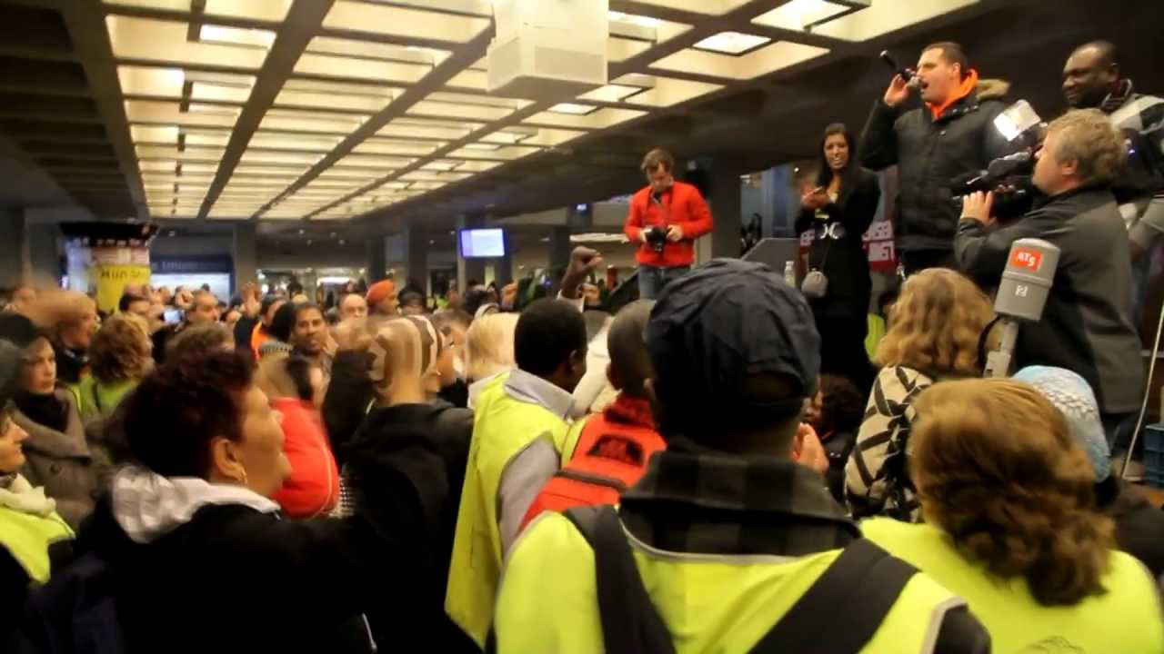 Schoonmakers bezetten VU Amsterdam