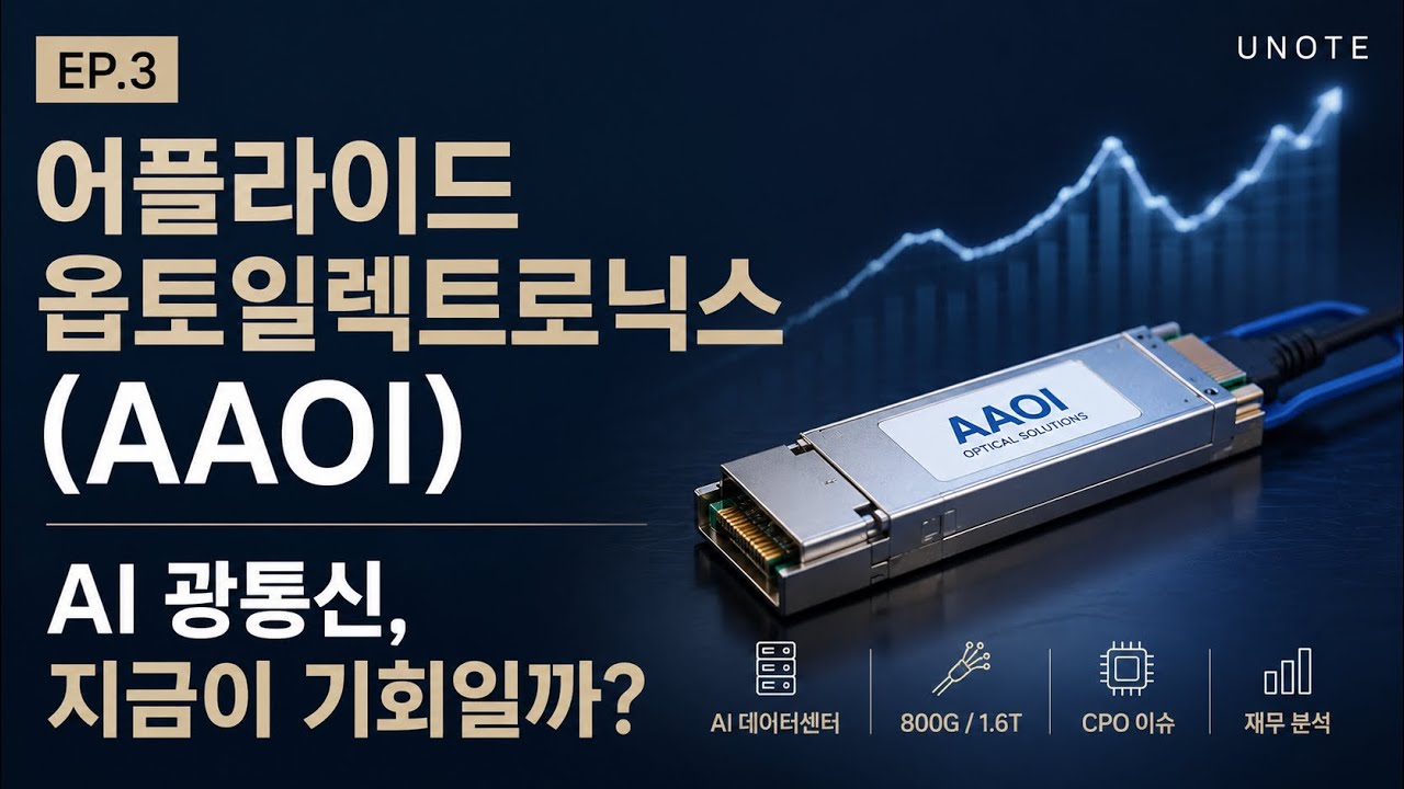 EP.3 어플라이드 옵토일렉트로닉스 AAOI | AI 광통신, 지금이 기회일까?
