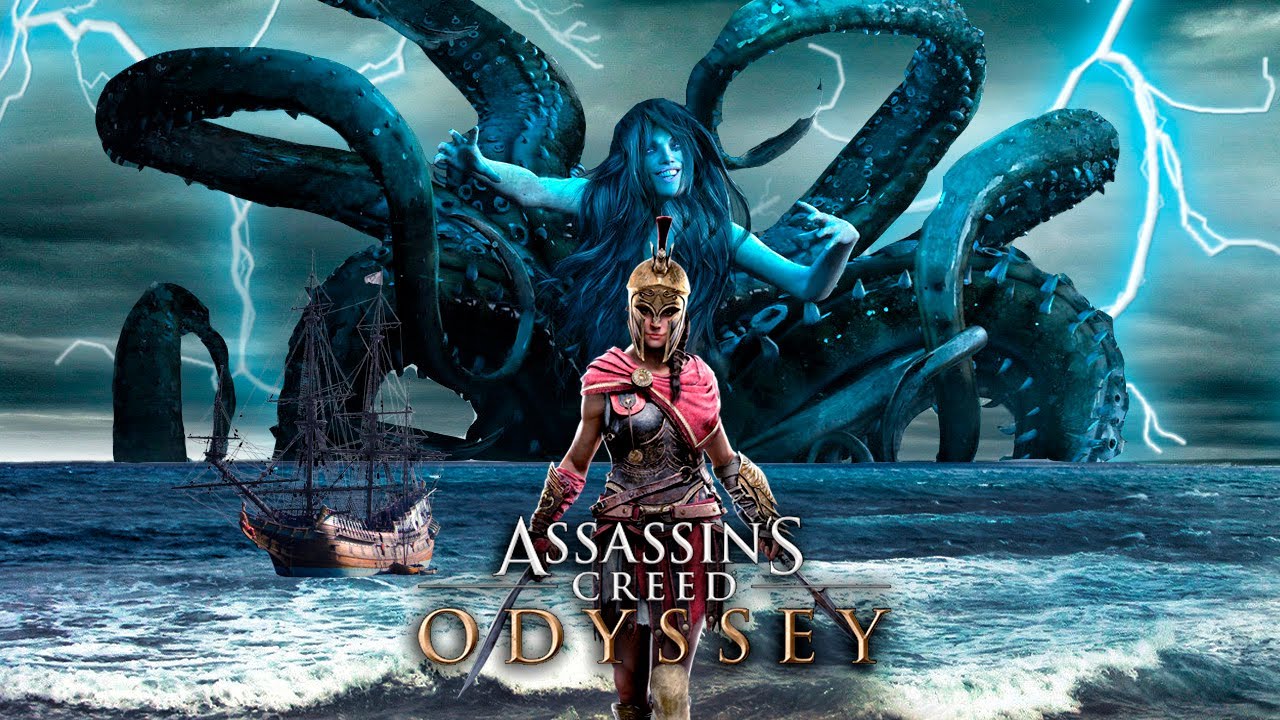 AC Odyssey: Капитан-ОСЬМИНОГ, Харибда, Гидра, Варнава и СИРЕНЫ (Мифические существа в 