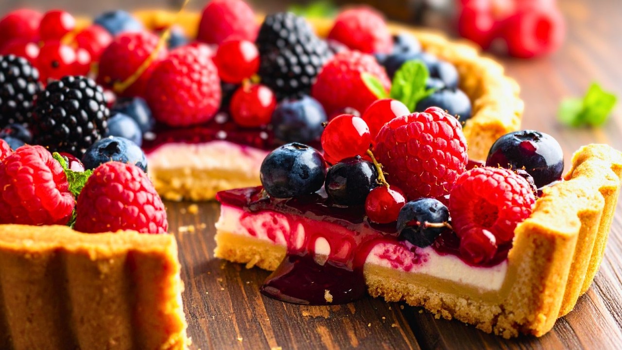 Healthy Blueberry & Ricotta Tart | No Sugar & Gluten-Free