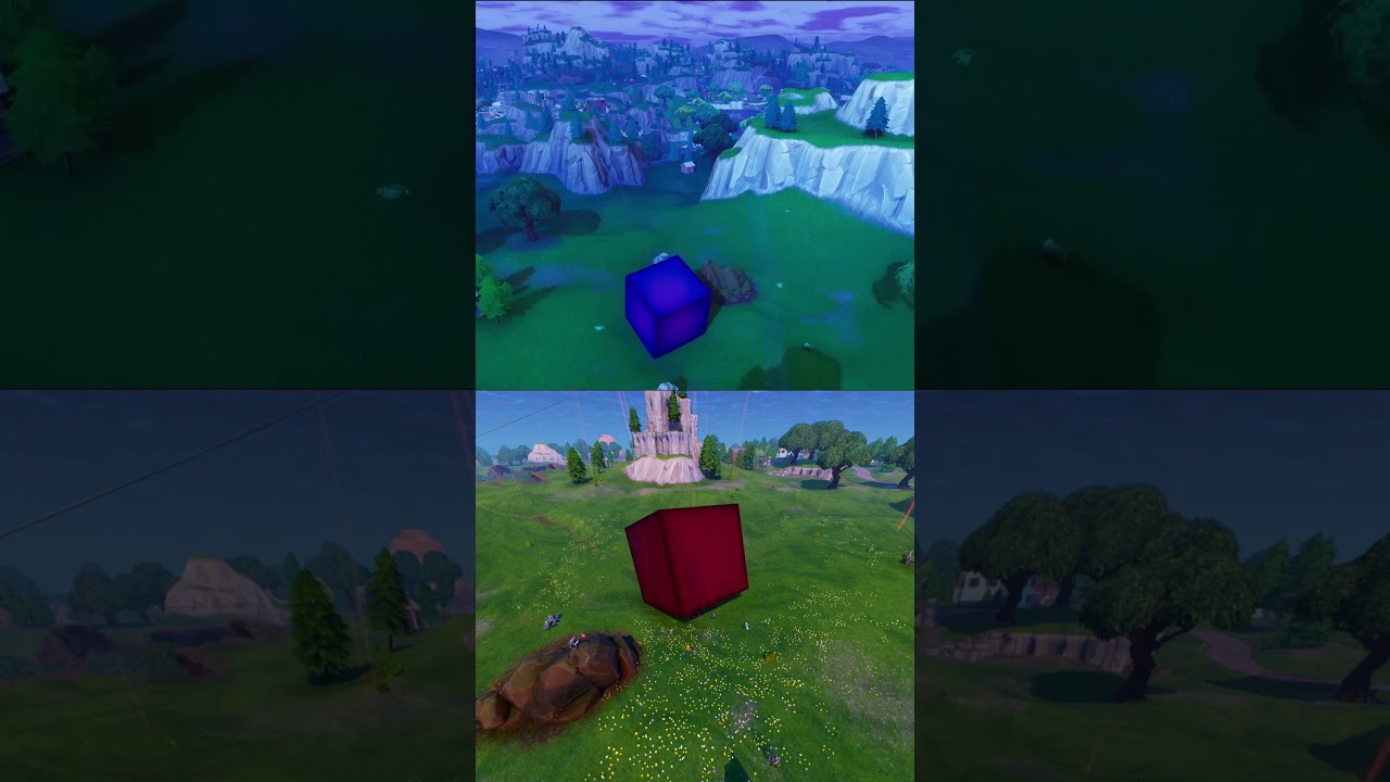 Fortnite OG Kevin The Cube vs Red Cube (Rune 3)