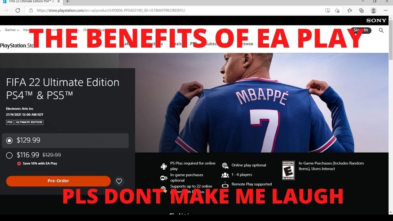 FIFA 22 PLS DONT MAKE ME LAUGH EARLY ACCESS