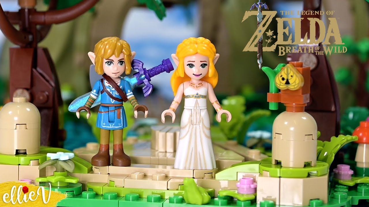 Link and Zelda look better as Lego minidolls 🥹 Legend of Zelda custom repaint DIY
