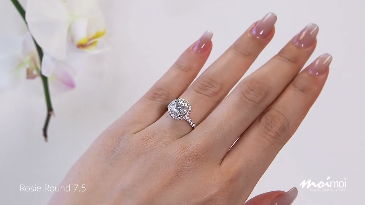 'Rosie Round 7.5' Moissanite Ring | Moi Moi Fine Jewellery