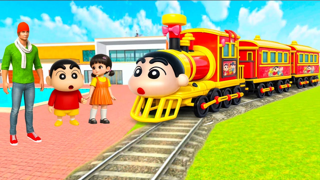 🎯Shinchan Ride 💥 Shinchain train 🚂 In  Indian Theft Auto Simulator Game 🤯