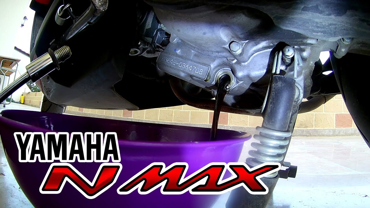 Engine oil change  - 3rd method - my personal favorite - Yamaha Nmax