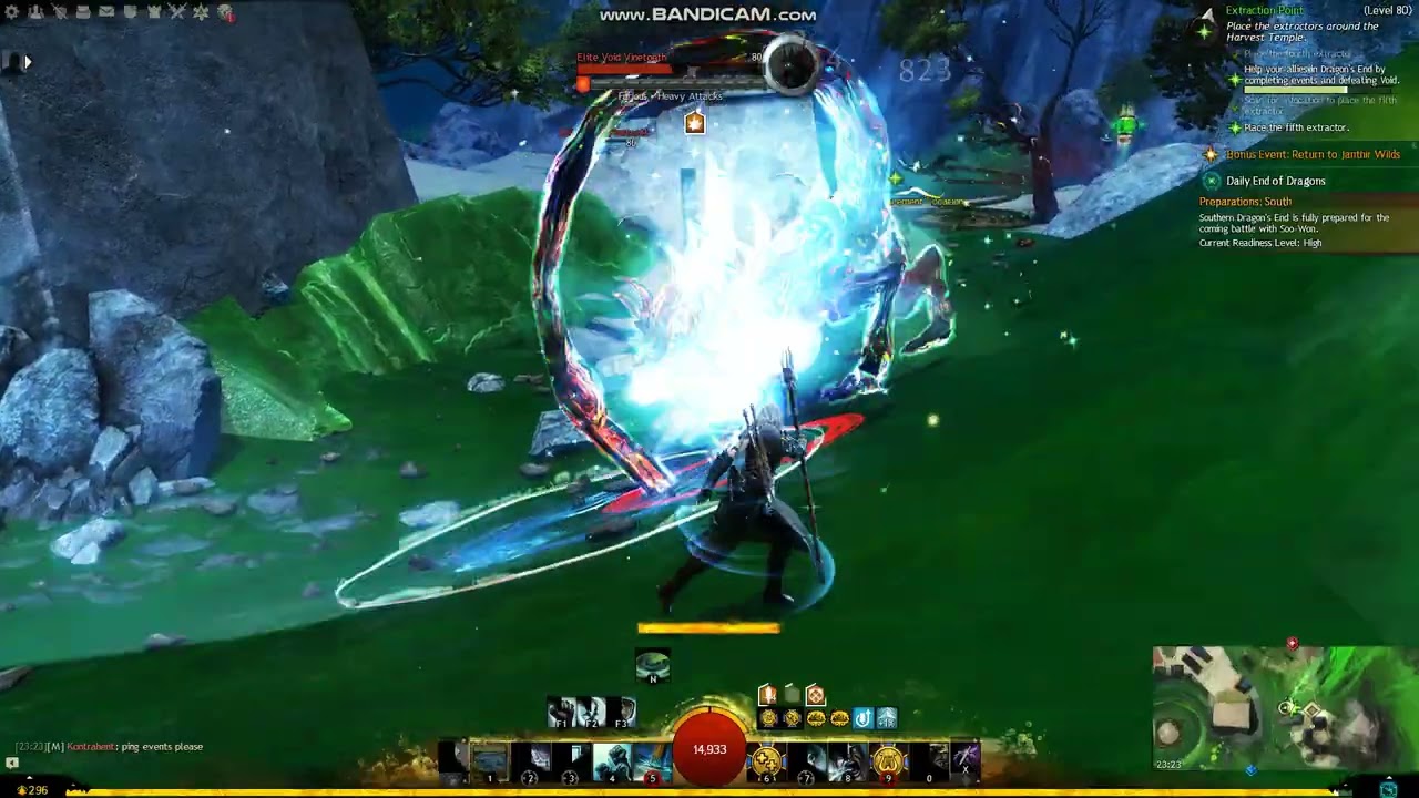 Guild Wars 2 - Guardian - Place the fifth extractor - Dragon's End