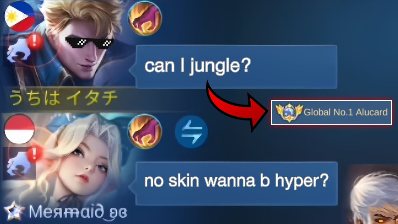 I FIRST PICK ALUCARD WITH NO NO SKIN in SOLO RANK AND THIS HAPPENED...