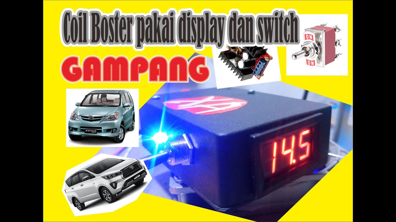 coil boster dengan display dan switch