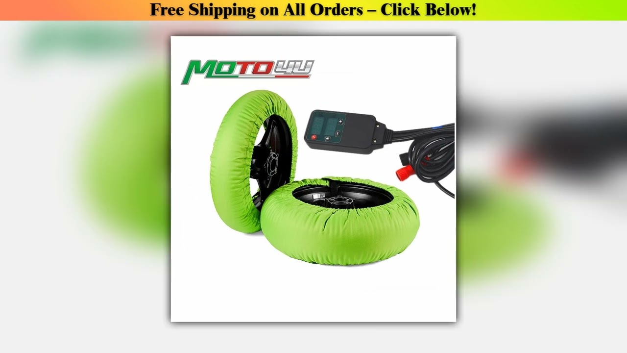 Digital 17inch Tyre warmer Motorcycle Tire Warmer 120/190 120/200 Front and Rear Black and Orange