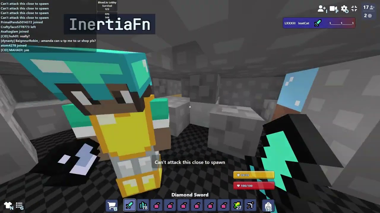 Bloxd.io Hole PVP Survaival Many Diamonds