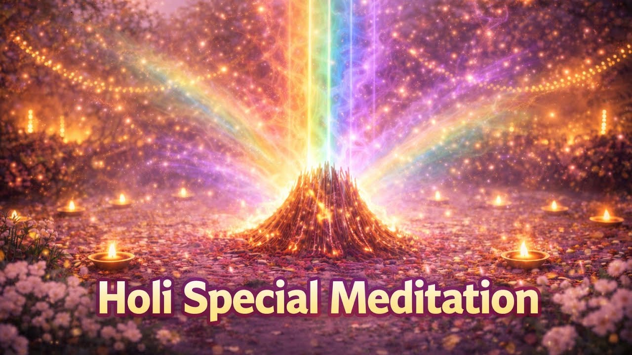 Holika Dahan Guided Meditation 🌈 | Remove Negative Energy & Activate 7 Chakras | Spiritual Rebirth