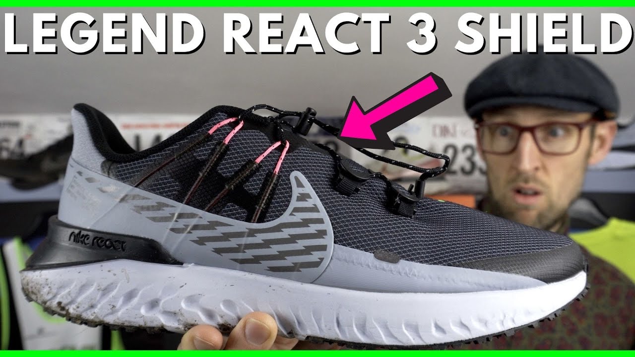 Nike Legend React 3 Shield Review | Best weatherised & water repellent winter running shoes | eddbud