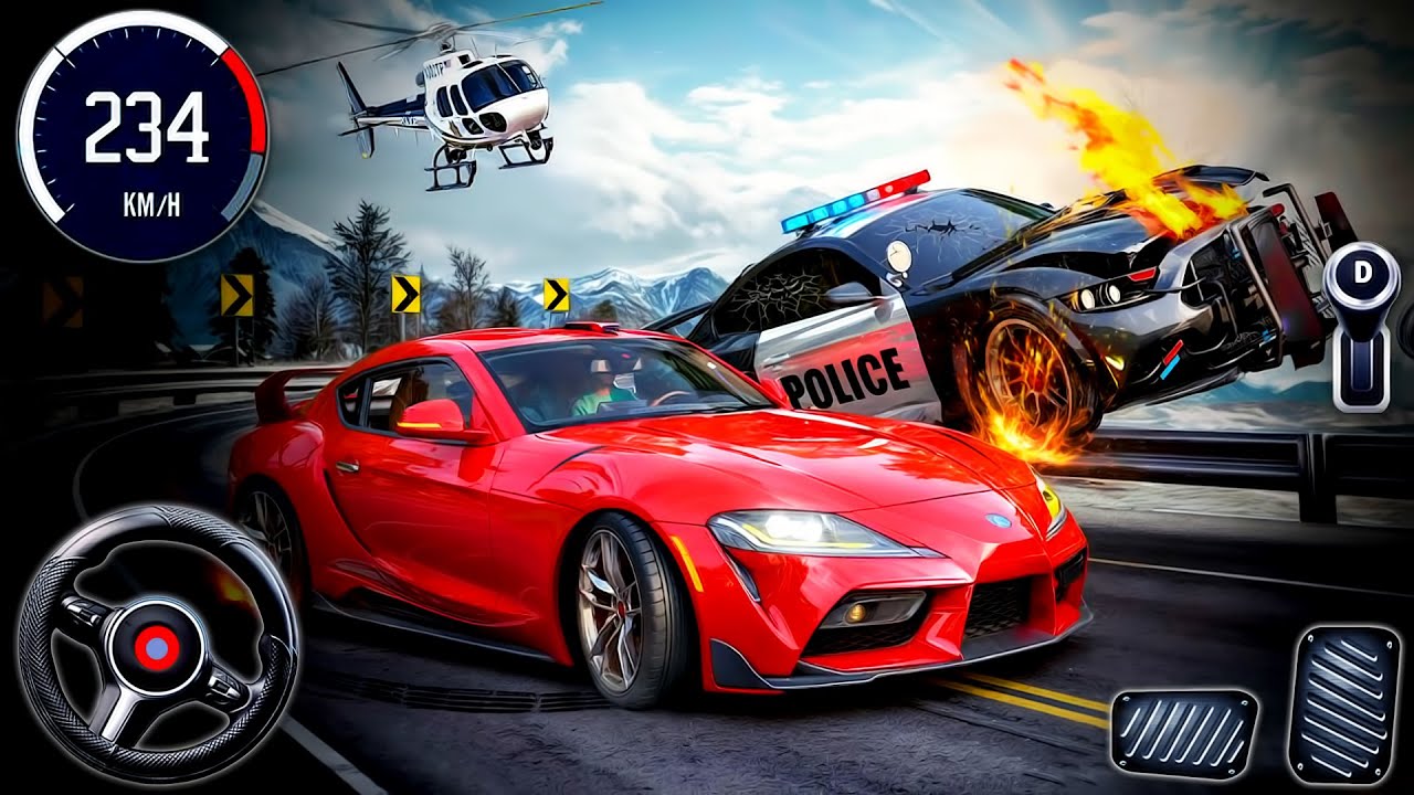 Police Chase Simulator : Sport Car Racing 3D - Need for Speed Most Wanted - PC GamePlay