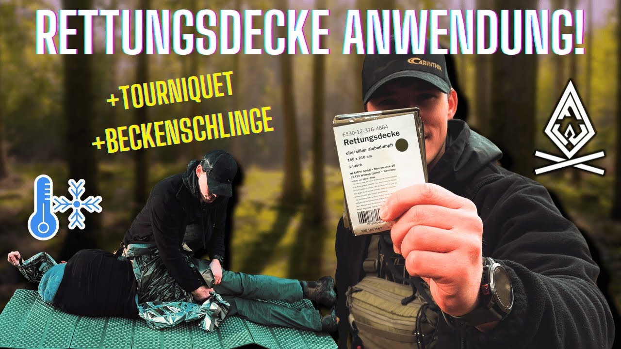 HOW TO MEDIC: Geheimwaffe Rettungsdecke + IMPROVISIERTE Anwendungen