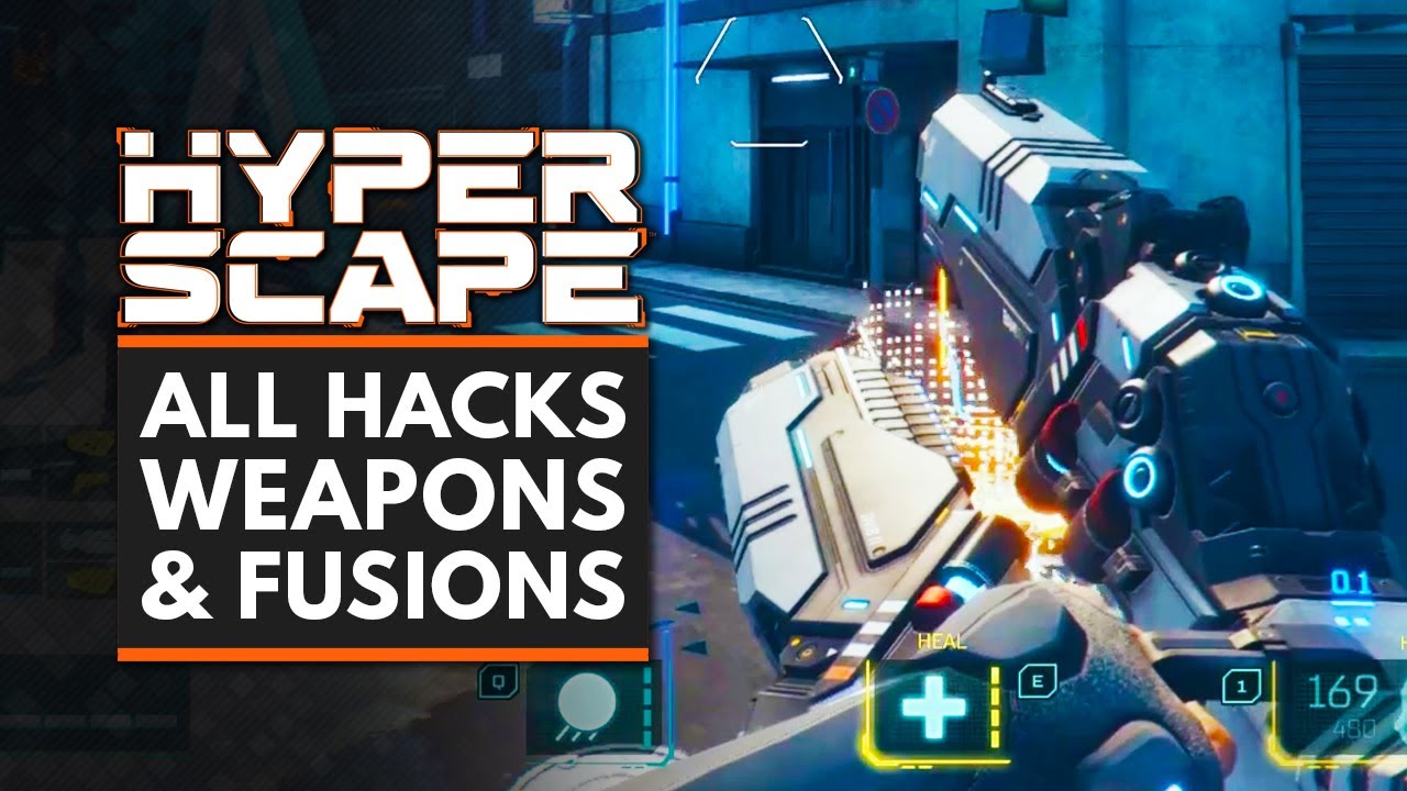 HYPER SCAPE | All Weapons, Hacks & Fusions