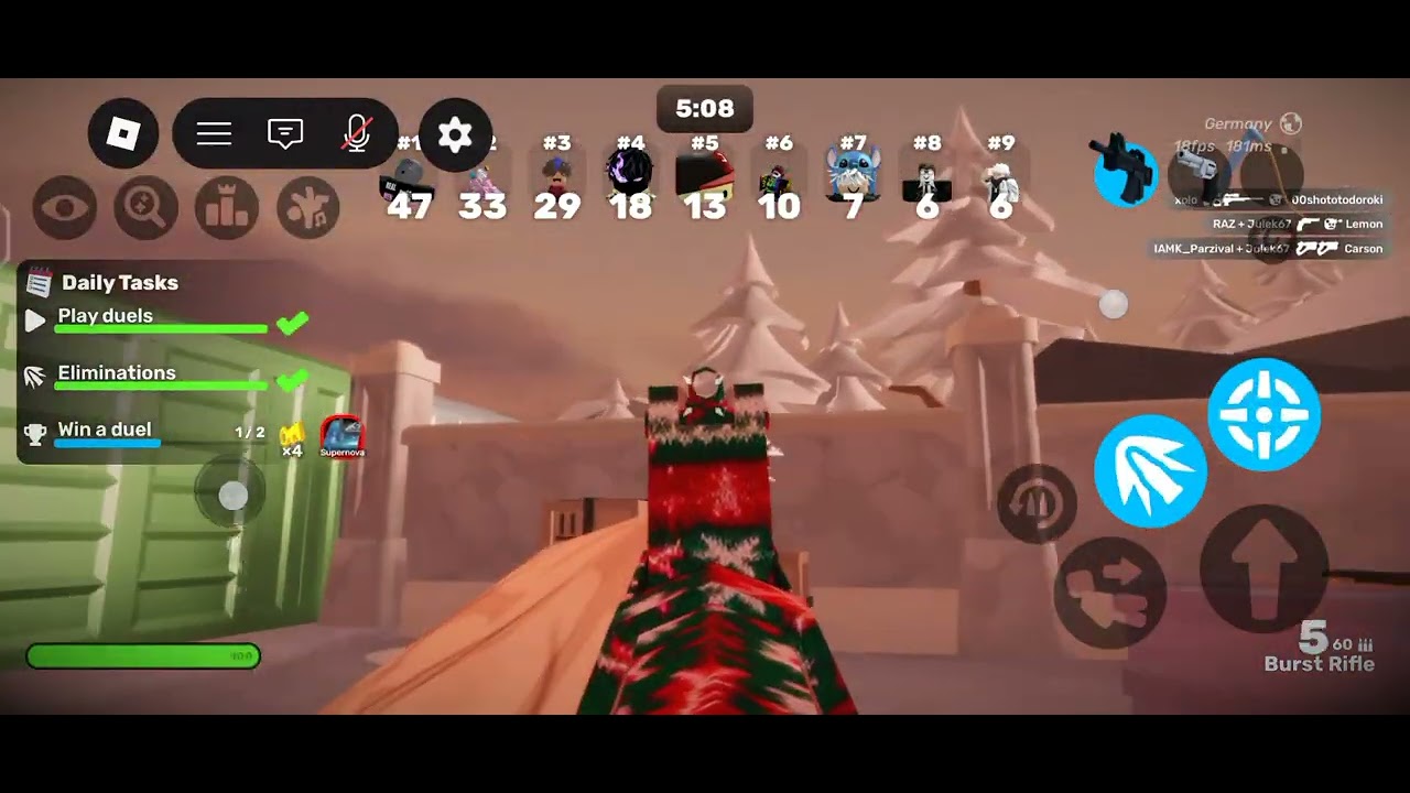 Playing Roblox Rivals