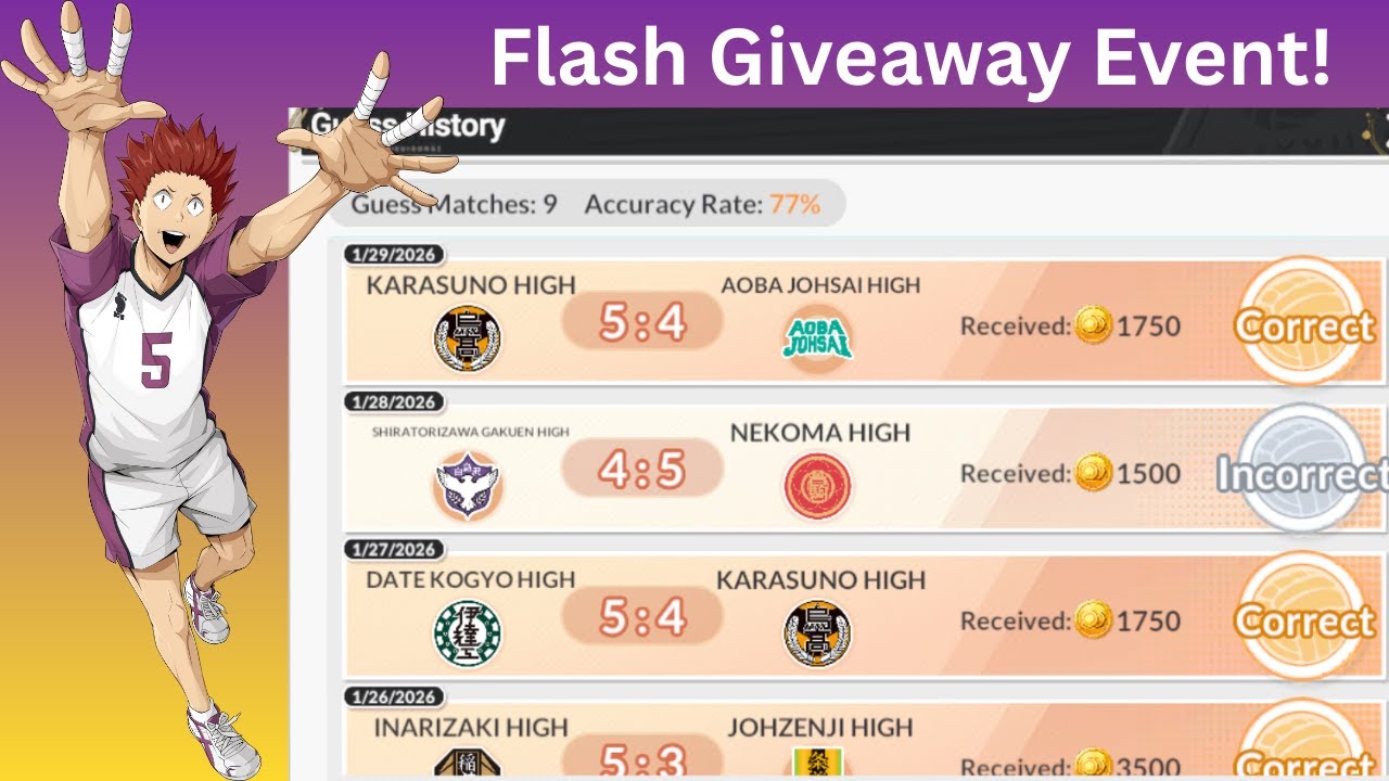 Запомните дату! Быстрая акция с розыгрышем призов! - HAIKYU! FLY HIGH