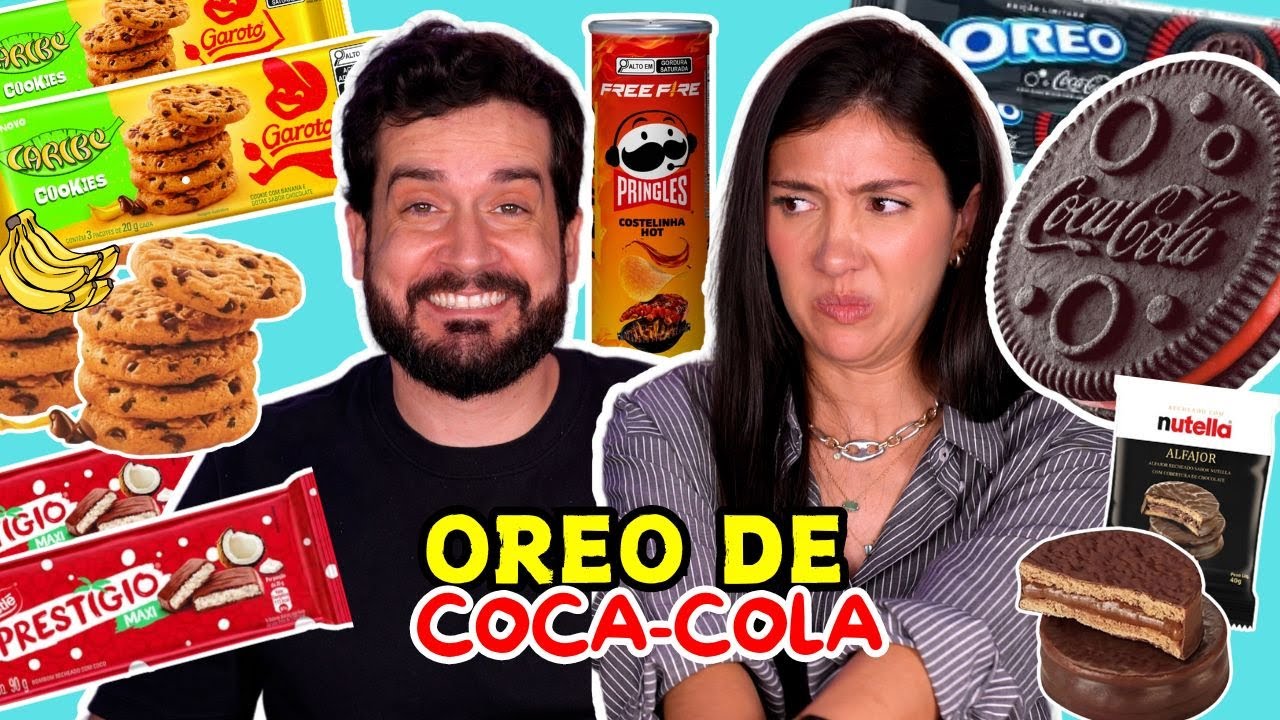 PROVAMOS o OREO de COCA COLA, SUPER PRESTÍGIO, COOKIE CARIBE e outras delícias
